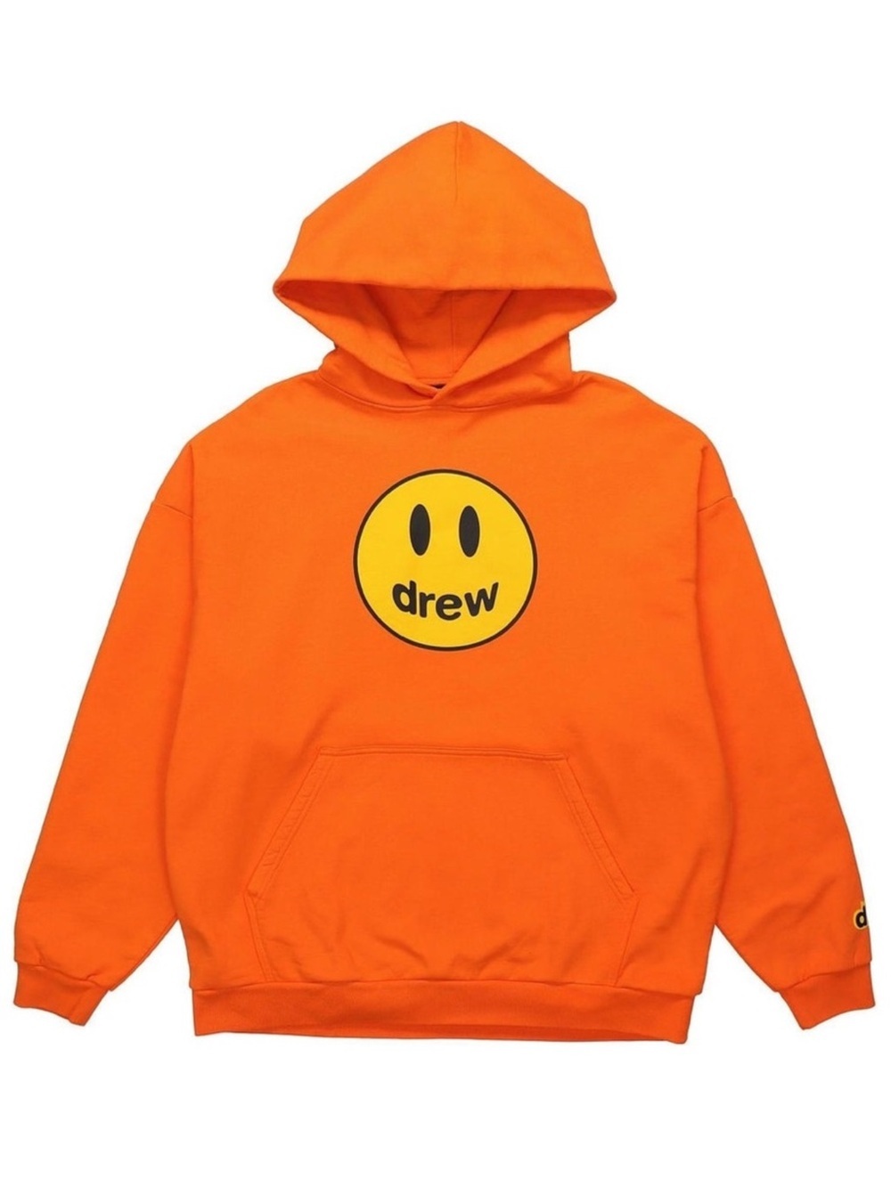 Drew House Orange Mascot Hoodie Happy Smiley Face Size Large